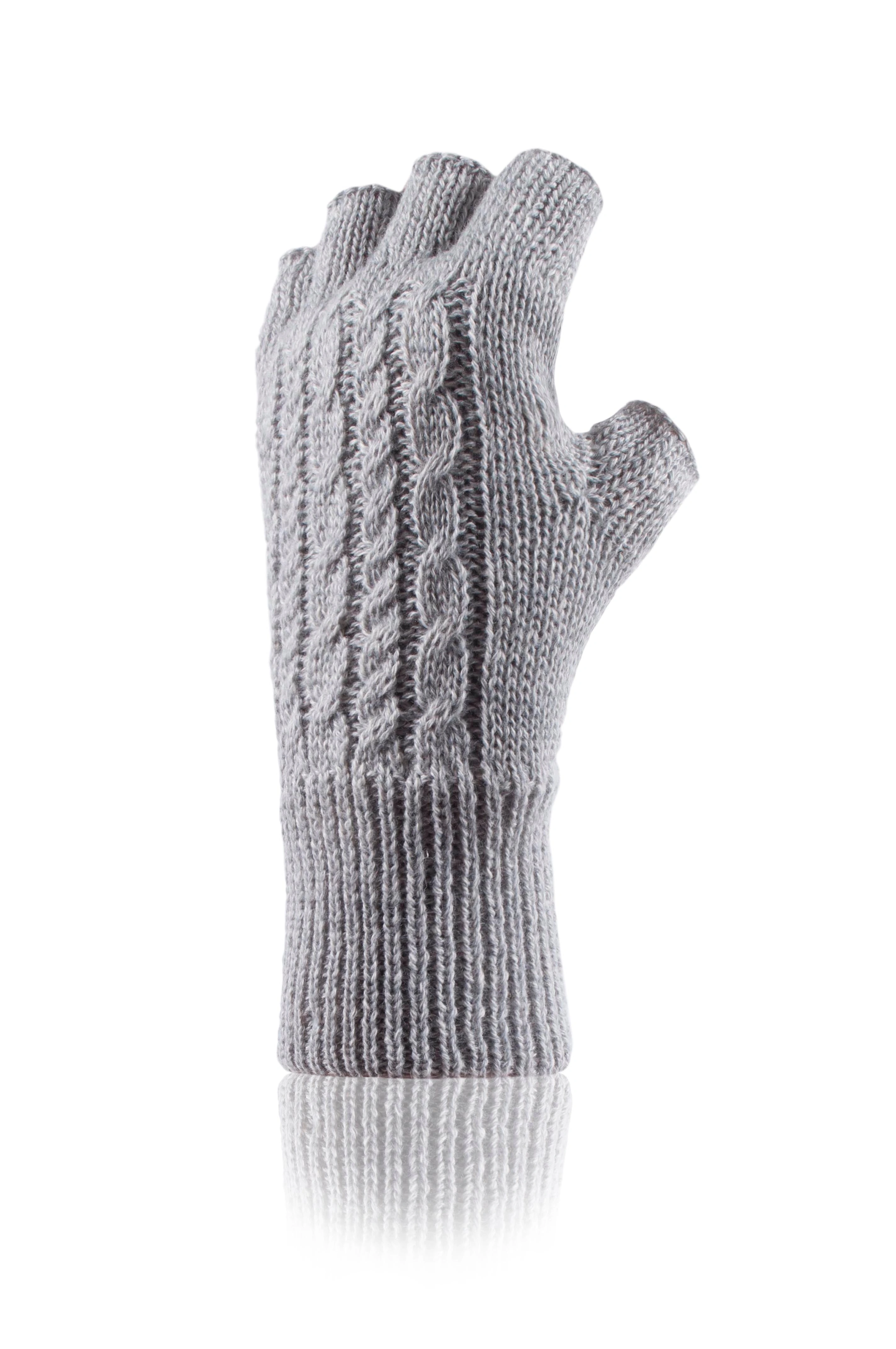 Cozy Knit Fingerless Gloves for Women's Style